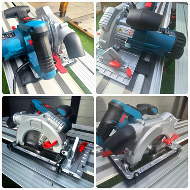 Erbauer ECS1400 circular saw adapter guide rail base compatible with MAKITA guide rail track