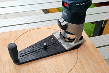 Bosch GKF600 2in1 router base Offset Circle Jig 120-370mm