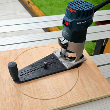Bosch GKF600 2in1 router base Offset Circle Jig 120-370mm