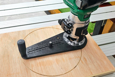 Hikoki M1808DA 2in1 router base Offset Circle Jig 120-370mm