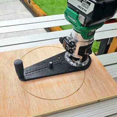 Hikoki M1808DA 2in1 router base Offset Circle Jig 120-370mm