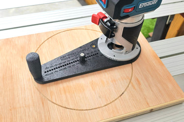 Erbauer ERI1111ROU 2in1 router base Offset Circle Jig 120-370mm