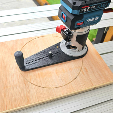 Erbauer ERI1111ROU 2in1 router base Offset Circle Jig 120-370mm