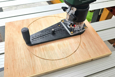 Bosch 18V-8 2in1 router base Offset Circle Jig 120-370mm