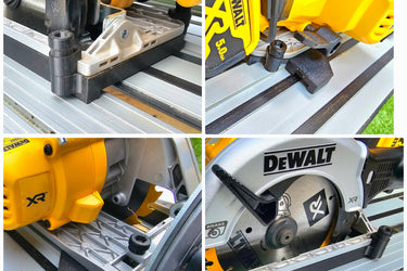 Dewalt DCS391 DCS565 circular saw adapter guide rail base compatible with BOSCH MAFELL guide rail track