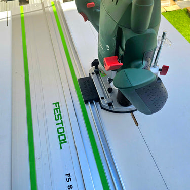 Bosch POF1200 POF1400 router adapter guide rail TRIMMER base compatible with FESTOOL guide rail track