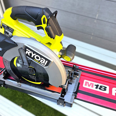 Ryobi RCS18X1 circular saw adapter guide rail base compatible with MILWAUKEE guide rail track