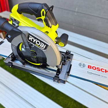 Ryobi RCS18X1 circular saw adapter guide rail base compatible with BOSCH MAFELL guide rail track