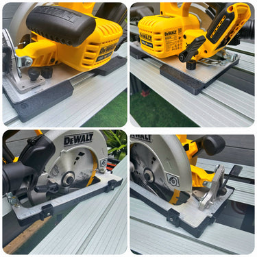 Dewalt DCS570 DWE575 DCS575 DCS578 DCS573 circular saw adapter guide rail base compatible with FESTOOL guide rail track