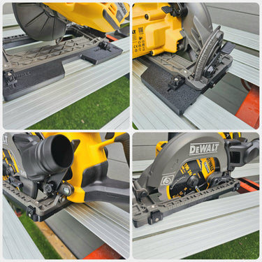 Dewalt DCS577 circular saw adapter guide rail base compatible with DEWALT guide rail track