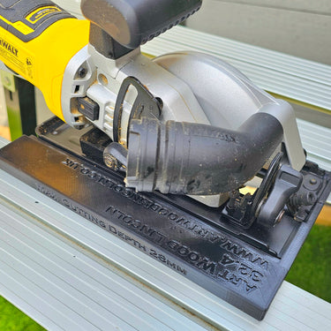 Dewalt DCS571 circular saw adapter guide rail base compatible with DEWALT guide rail track