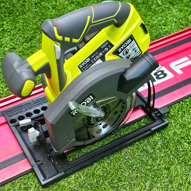 Ryobi R18CSP-0 RWSL1801 circular saw adapter guide rail base compatible with MILWAUKEE guide rail track