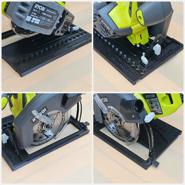 Ryobi R18CSP-0 RWSL1801 circular saw adapter guide rail base compatible with RYOBI guide rail track