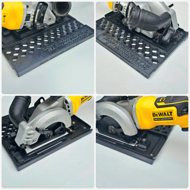 Dewalt DCS571 circular saw adapter guide rail base compatible with MAKITA guide rail track
