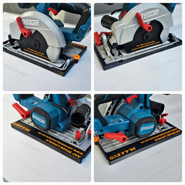 Erbauer ERI1085CSW circular saw adapter guide rail base compatible with MILWAUKEE guide rail track