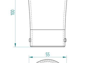 Makita DUB185 DUB186 blower stubby nozzle attachment 3 pcs set