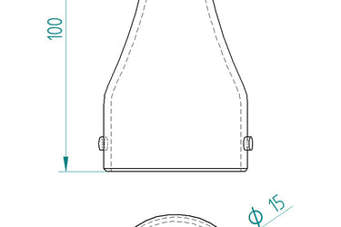 Hikoki RB18DC W4Z  blower stubby nozzle attachment 3 pcs set