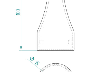 Bosch GBL18V-120 blower stubby nozzle attachment 3 pcs set