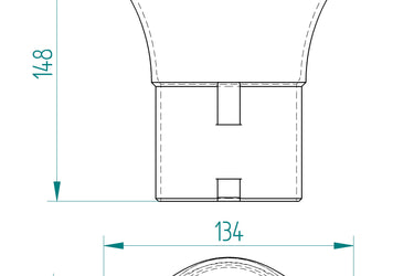 Dewalt DCM572 blower stubby nozzle attachment 3 pcs set