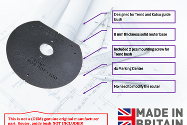 Bosch POF1200 POF1400 guide bush KATSU TREND base plate trimmer