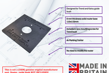Erbauer ERI1111ROU guide bush KATSU TREND base plate trimmer