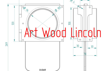 Blast gate 1 way 100mm vacuum dust extraction waste pipe systems