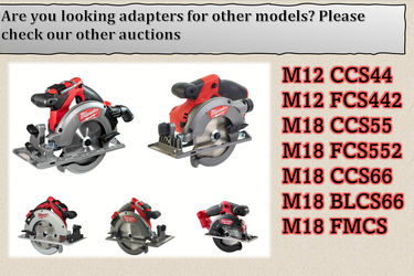 Milwaukee M12CCS44 2530-20 circular saw adapter guide rail base compatible with MILWAUKEE guide rail track
