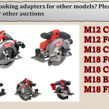 Milwaukee M18CCS55 2730-20 circular saw adapter guide rail base compatible with EVOLUTION guide rail track
