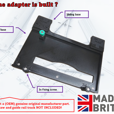 Makita BSS610Z DSS610Z DSS611Z circular saw adapter guide rail base compatible with MAKITA guide rail track