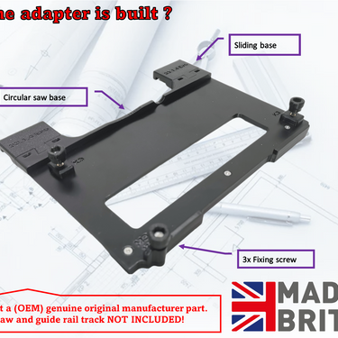 Makita DHS680 DHS680Z XSH03Z circular saw adapter guide rail base compatible with MAKITA guide rail track