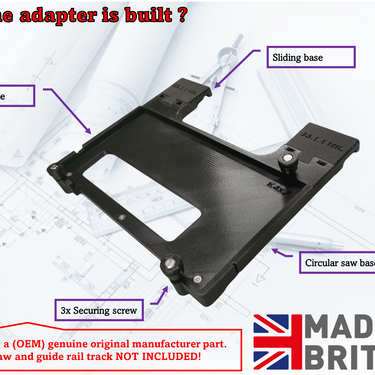 Makita DSS501 DSS501Z XSS03Z circular saw adapter guide rail base compatible with MAKITA guide rail track