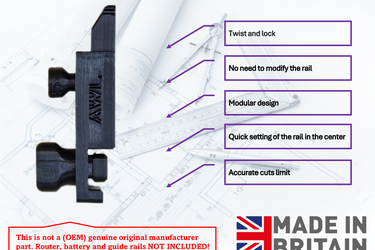 Makita 2in1 rail limit stops and center line gauge
