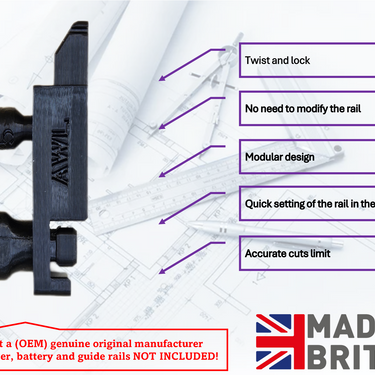 Triton 2in1 rail limit stops and center line gauge