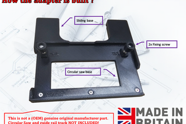 Bosch GKS12V-26 circular saw adapter guide rail base compatible with BOSCH MAFELL guide rail track