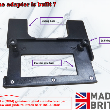 Bosch GKS12V-26 circular saw adapter guide rail base compatible with BOSCH MAFELL guide rail track