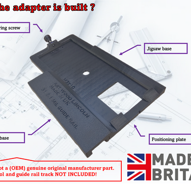 Milwaukee M18 BJS M18 FJS M18 FBJS jigsaw adapter guide rail base compatible with MILWAUKEE guide rail track