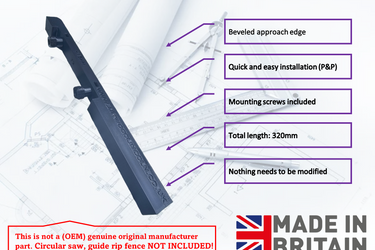 Extender parallel guide rip fence MILWAUKEE HD18CS M18CCS55 M18FCSRH6 M18 FCS552 43300100