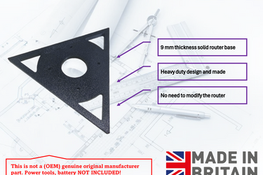 Makita DRT50 RT0700 RT0702 XTR01Z Triangular Triangle trim router sub-base door pattern