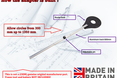 Bosch POF1200 POF1400 circle jig adapter router base 300-1350mm