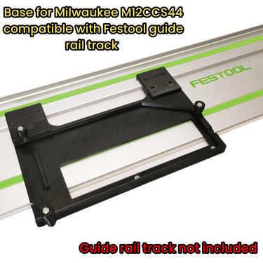 Milwaukee M12CCS44 2530-20 circular saw adapter guide rail base compatible with FESTOOL guide rail track