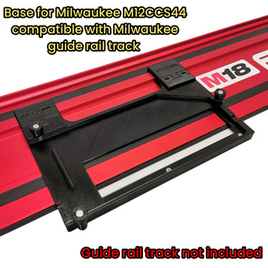 Milwaukee M12CCS44 2530-20 circular saw adapter guide rail base compatible with MILWAUKEE guide rail track