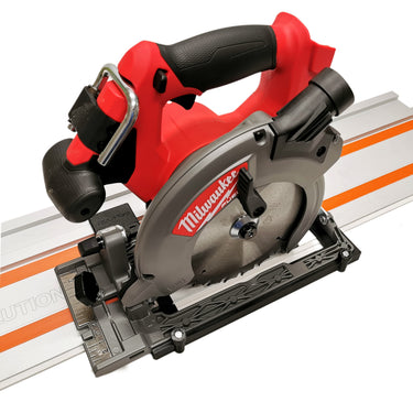 Milwaukee M18CCS55 2730-20 circular saw adapter guide rail base compatible with EVOLUTION guide rail track