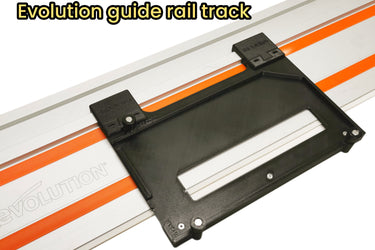 Milwaukee M18CCS55 2730-20 circular saw adapter guide rail base compatible with EVOLUTION guide rail track