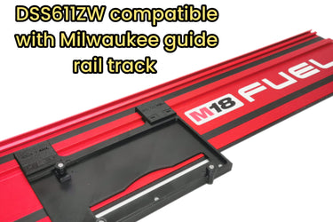 Makita BSS610Z DSS610Z DSS611Z circular saw adapter guide rail base compatible with MILWAUKEE guide rail track