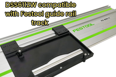 Makita BSS610Z DSS610Z DSS611Z circular saw adapter guide rail base compatible with FESTOOL guide rail track