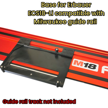 Erbauer ECS18-Li circular saw adapter guide rail base compatible with MILWAUKEE guide rail track