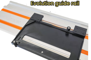 Erbauer ECS18-Li circular saw adapter guide rail base compatible with EVOLUTION guide rail track