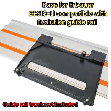 Erbauer ECS18-Li circular saw adapter guide rail base compatible with EVOLUTION guide rail track