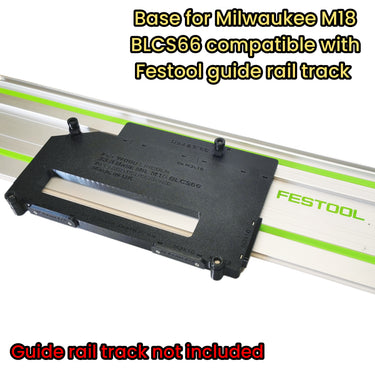 Milwaukee M18BLCS66 2631-20 circular saw adapter guide rail base compatible with FESTOOL guide rail track