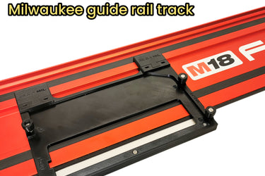 Dewalt DCS391 DCS565 circular saw adapter guide rail base compatible with MILWAUKEE guide rail track